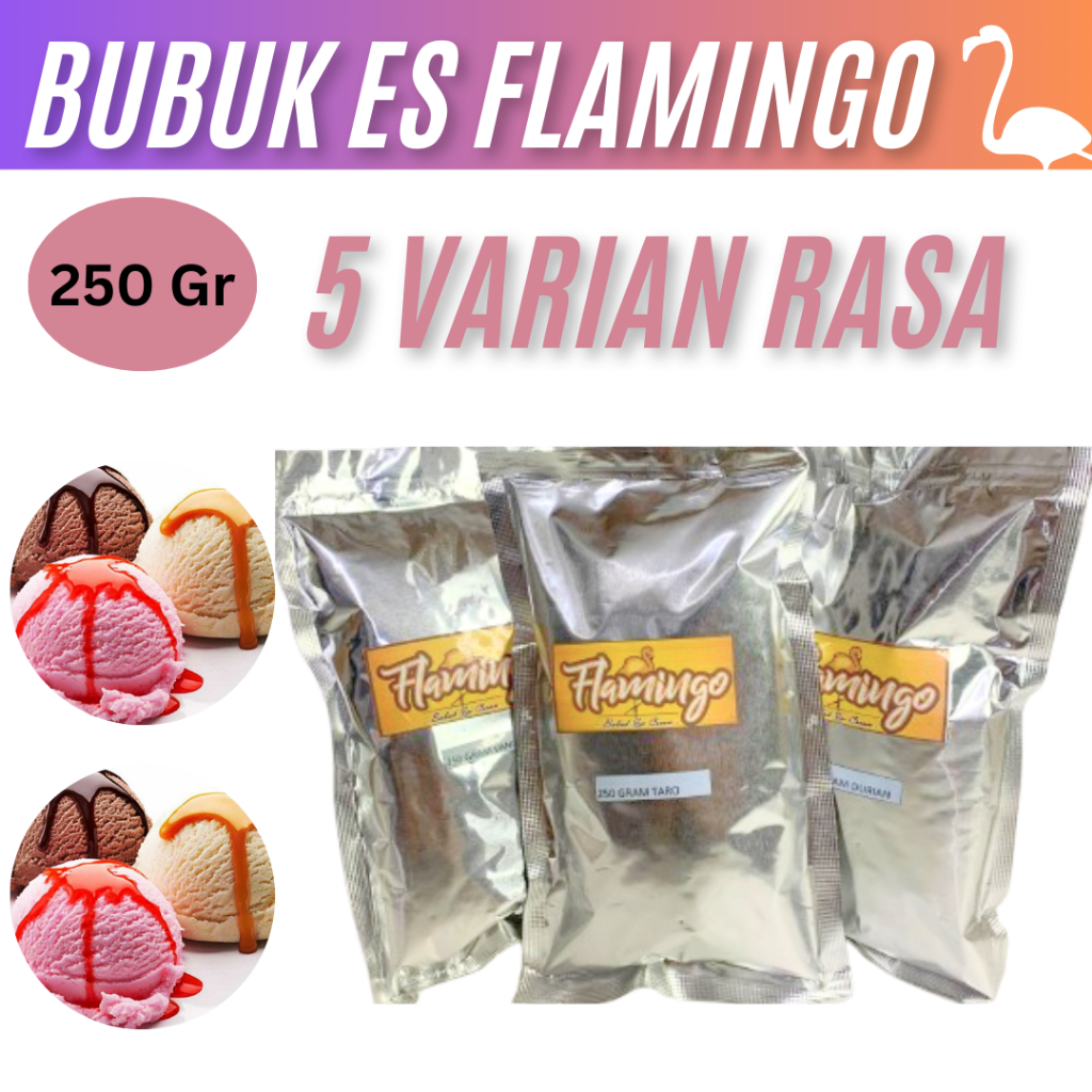 

Bubuk Es Krim Flamingo 250 Gram Bubuk Es Krim Premium Usaha Es Krim Rumahan Murah