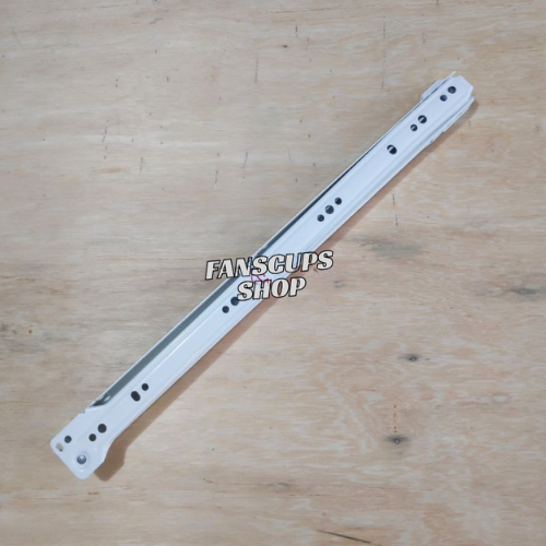 Rel Rail Roda Singel Trek Track Laci Lemari Meja Rias Kabinet Rumah 45cm Portabel