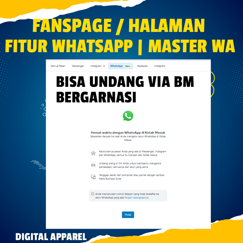 Halaman Fitur Wa | Fp Fitur Wa | Fanspage | Facebook | Ads | Wa Master