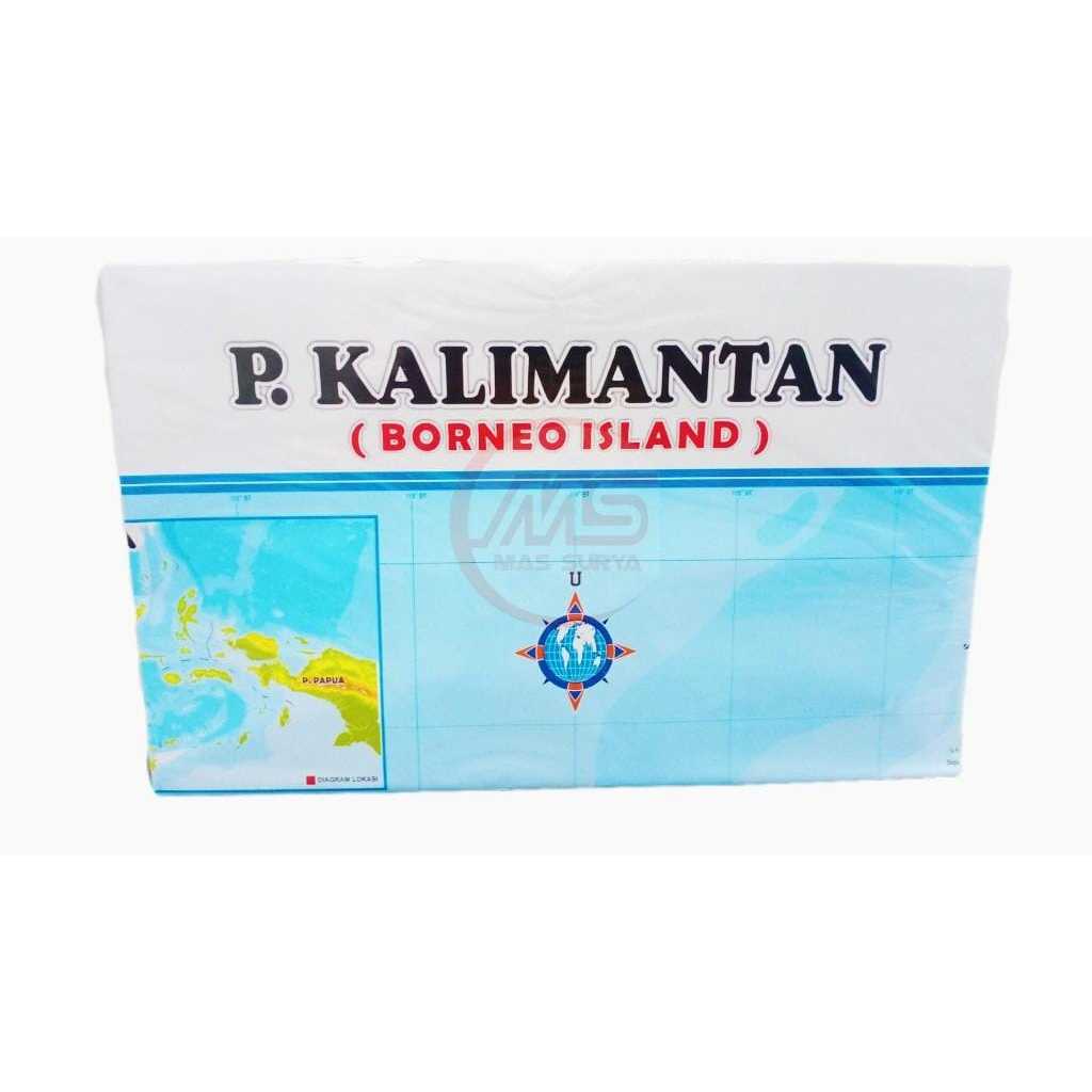 

Peta lipat pulau kalimantan Ukuran : 102x72 cm