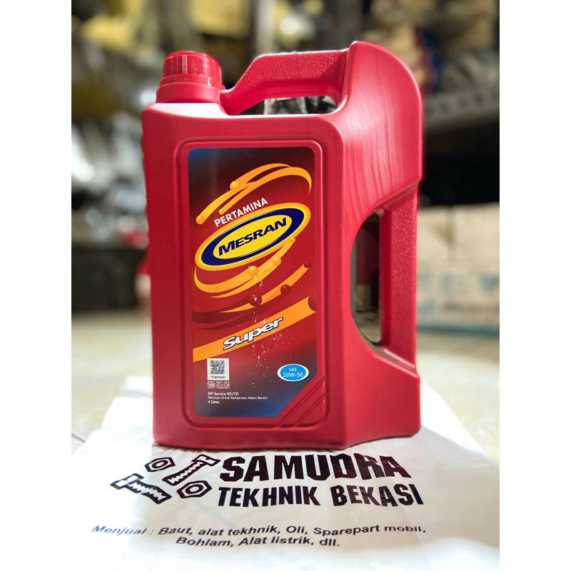 OLI PERTAMINA MESRAN SUPER 4 LITER SAE 20W-50