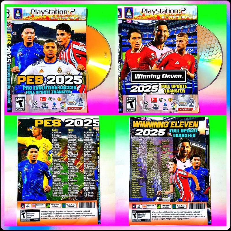 Kaset Video Game Bola PlayStation2 Terbaru - Winning Eleven 2022 full transfer Game Bola Winning Ele