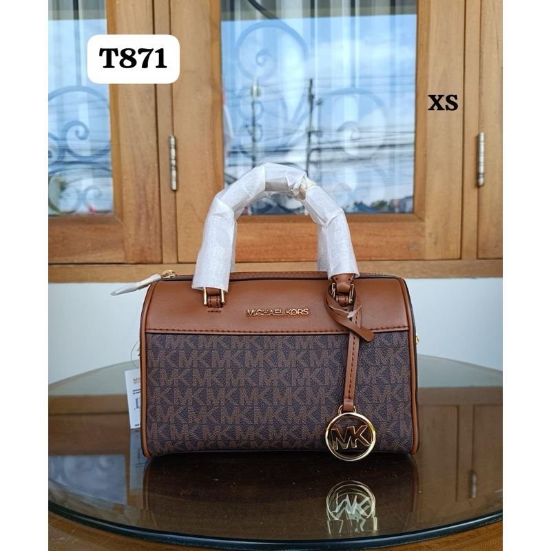 MK travel duffle sign brown *NWT