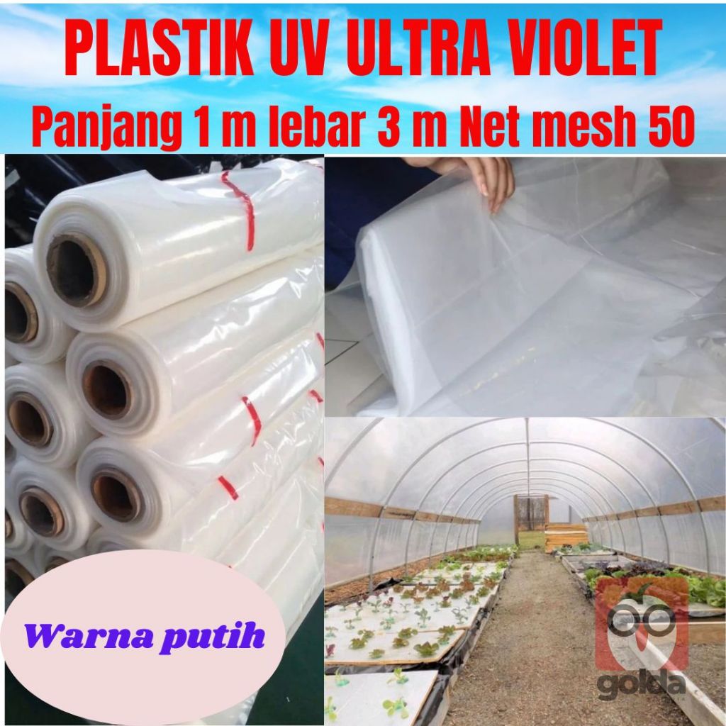Insect Net Screen Jaring Penghalang Serangga - Lebar 3m Mesh 50 Putih | Insect Net / Screen Net / Ke