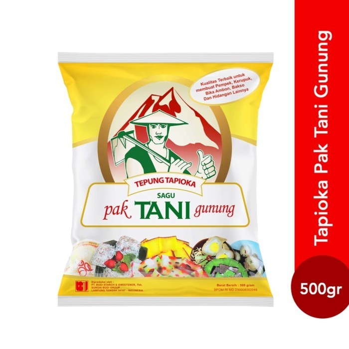 

Tepung Tapioka Cap Pak Tani Gunung 500gr