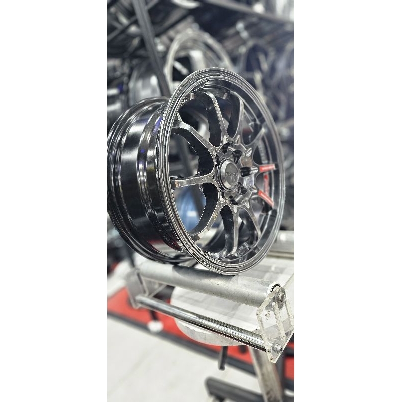 velg CE 28 Rays ring 15 warna silver crome pcd 4x100/114.3 lebar 6.5 et 42 kondisi baru