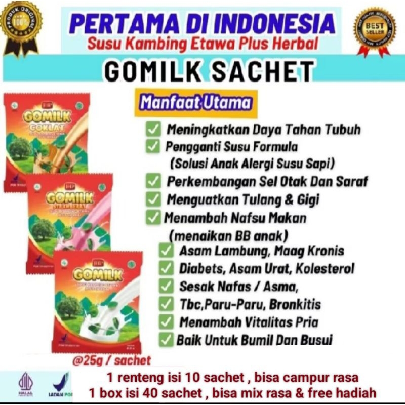 

GOMILK Susu Kambing Etawa Enak Sehat Kaya Manfaat