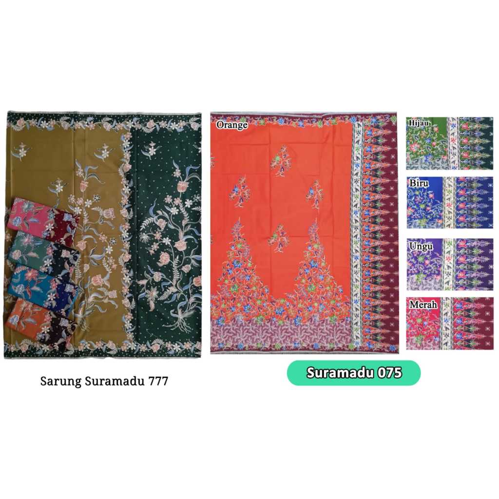BEST SELLER Sarung Batik Wanita Unggul Jaya - Putri Jelita - Suramadu 075 & 777