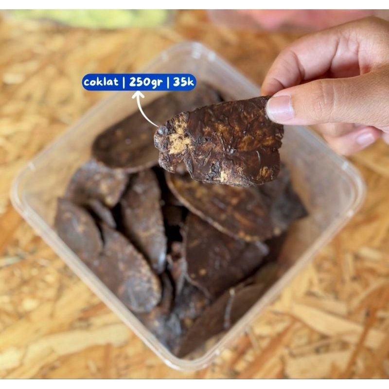 

KRIPIK PISANG TANDUK LUMER SI NANA | VARIAN COKLAT