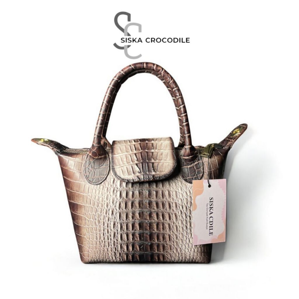 SC SISKA CROCODILE - Tas Wanita Kulit Tas Selempang Tas Bahu Wanita Kulit Asli