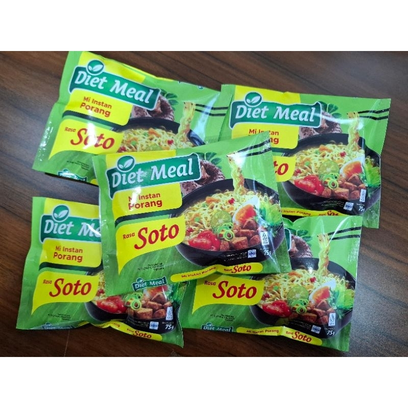 

Mie PORANG shirataki Dietmeal rasa Soto ( HIJAU)