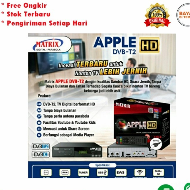 Matrix Apple Receiver Tv Set Box Dvb T2 Digital Youtube