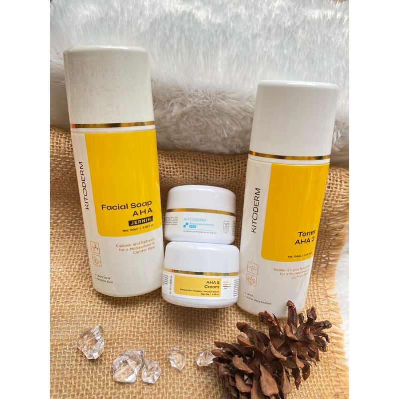 Kitoderm PAKET Flek Whitening - Penghilang Flek Hitam / Flek Bandel Plus Memutihkan Kitoderm Origina