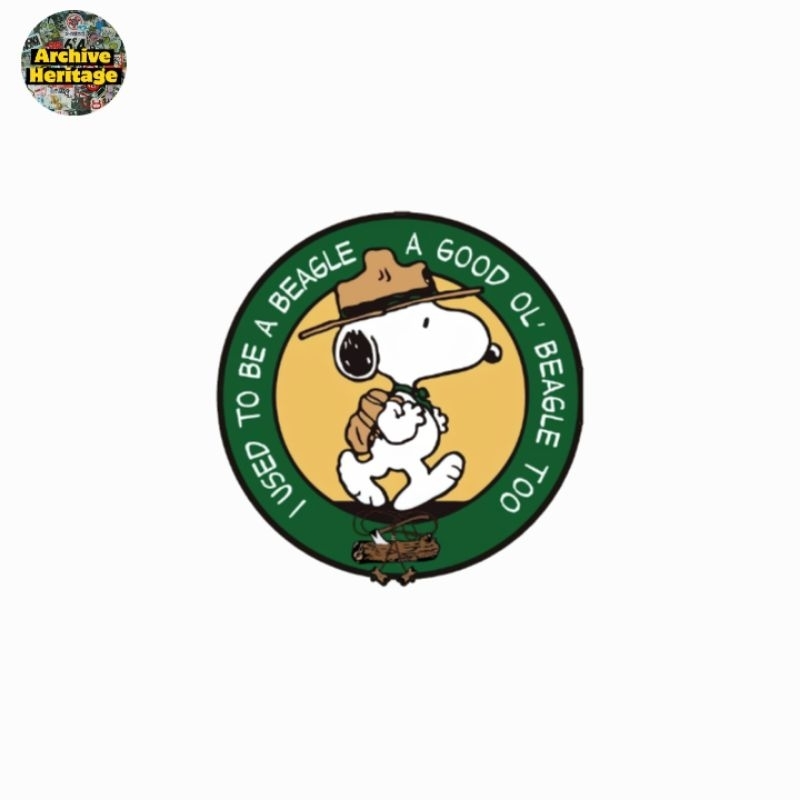 

sticker Snoopy I Used To Be a Beagle kartun cartoon stiker
