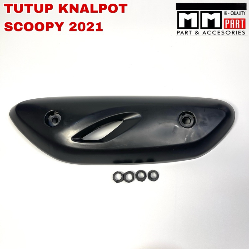 Tutup Knalpot Scoopy 2021 - Cover Tutup Temeng Knalpot Scoopy K2F 2021
