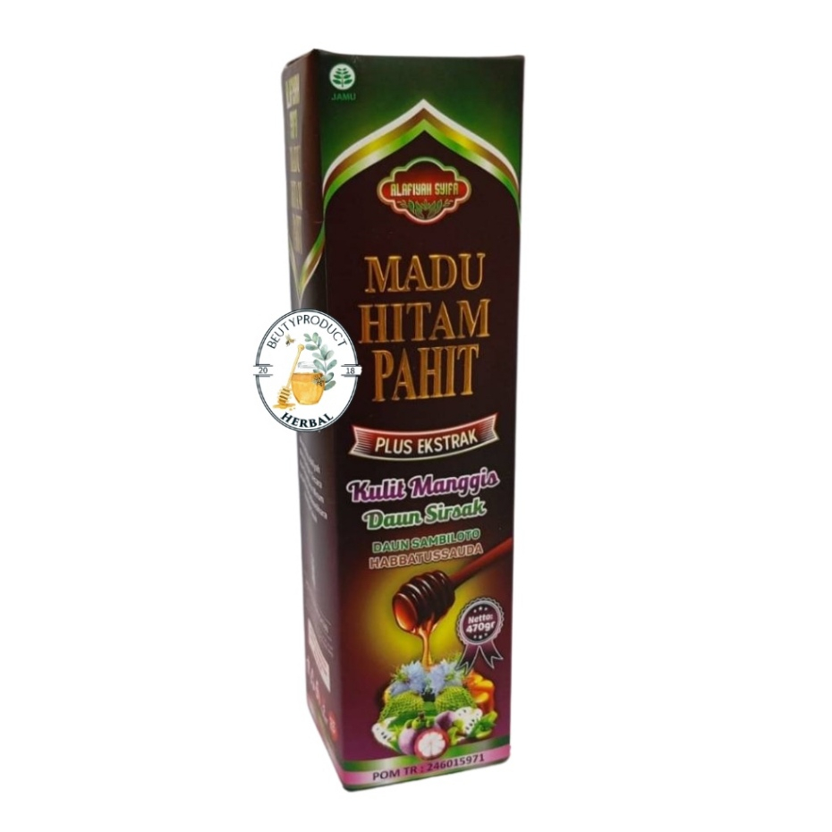 

madu hitam pahit ekstrak manggis sirsak 470gr,madu ,madu hitam pahit,madu pahit