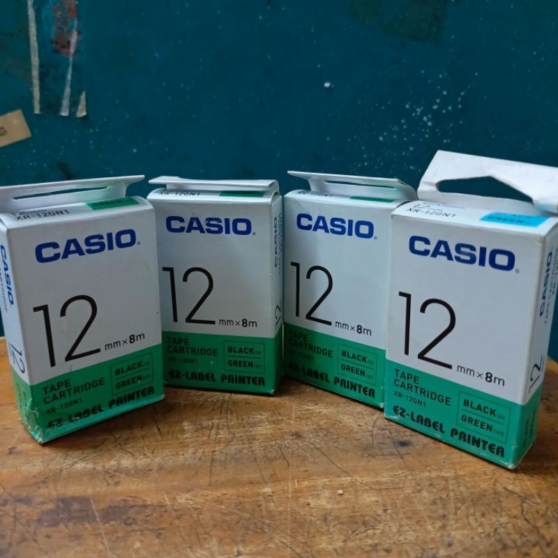 

EZ Label CASIO/EZ-Label Printer CASIO 12mm Green/Original by Casio/Promo