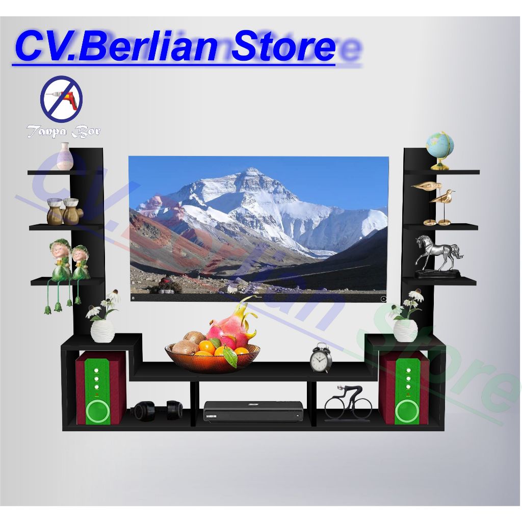 Rak Dinding Rak TV Dinding Rak TV Gantung Rak TV Minimalis Ambalan 120cm