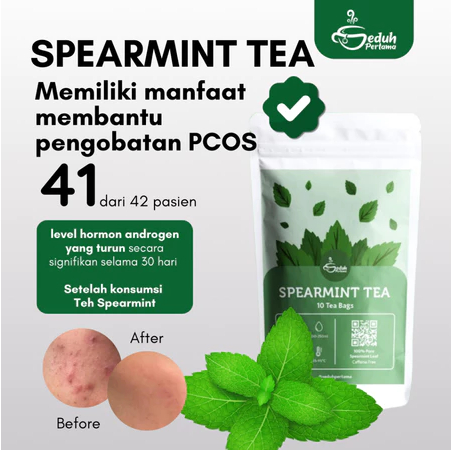 

Spearmint Tea | Pure Spearmint Leaves Tea 10 tea bags