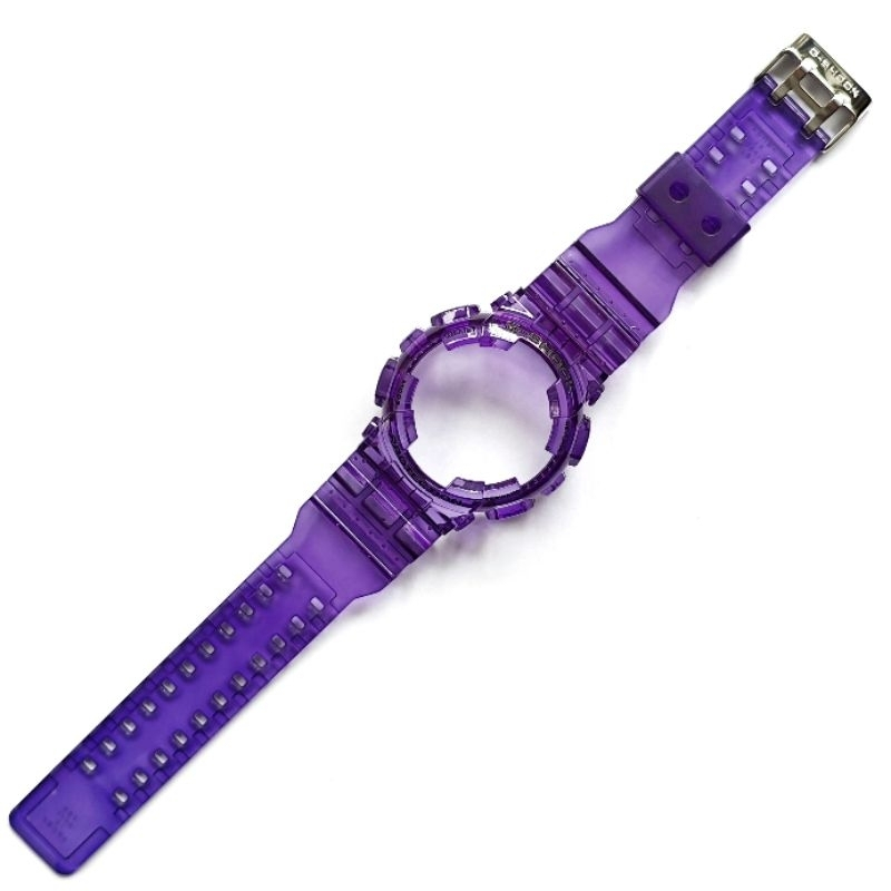 BNB BAND STRAP BEZEL GSHOCK G SHOCK GA 100 GD 100 GAX 100 GA 110 GD 110 GD 120  JELLY CLEAR UNGU