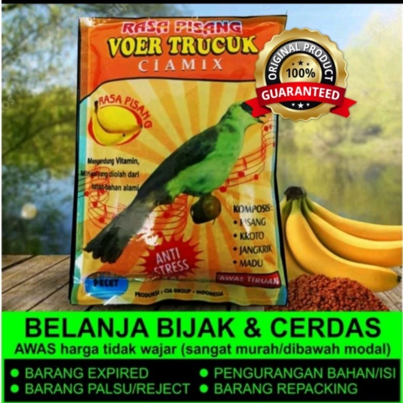 voer pisang pur Trucukan rasa pisang trucuk ciamix