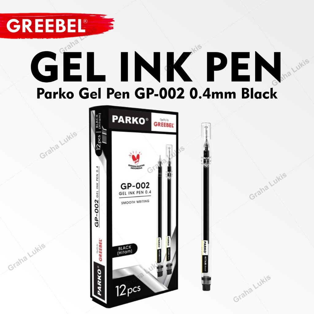 

PARKO Gel Pen / Ballpoint GP-002 0.4mm Black - SATUAN