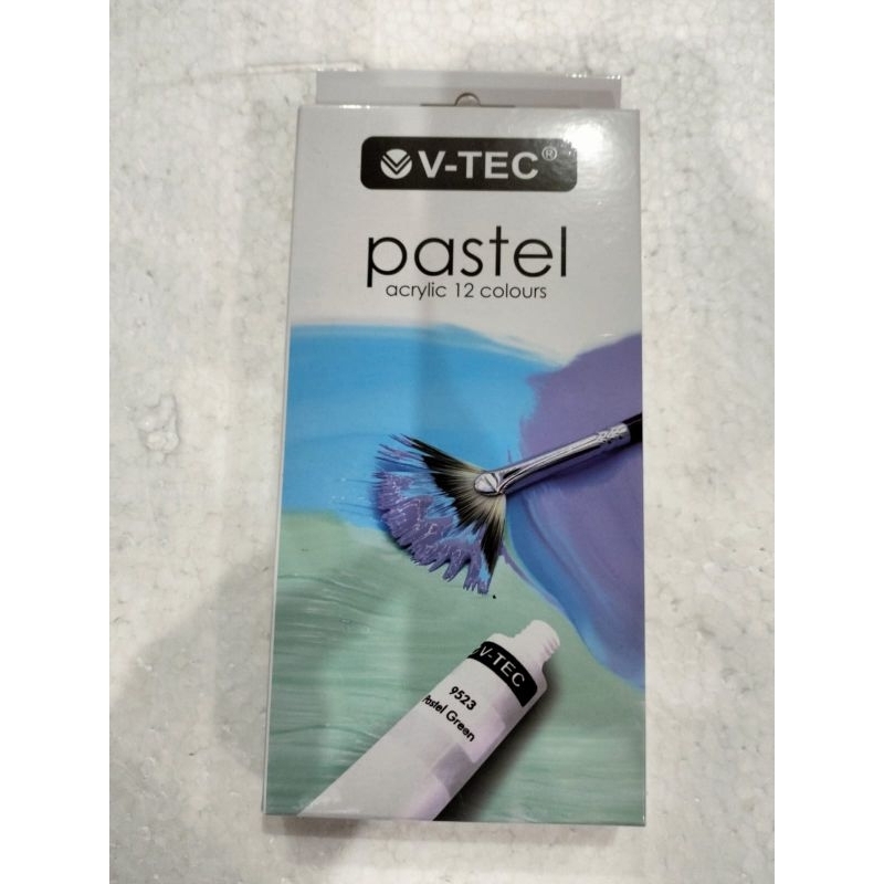 

CAT ACRYLIC 12 WARNA PASTEL MERK VTEC CAT GAMBAR CAT LUKIS CAT ACRYLIC
