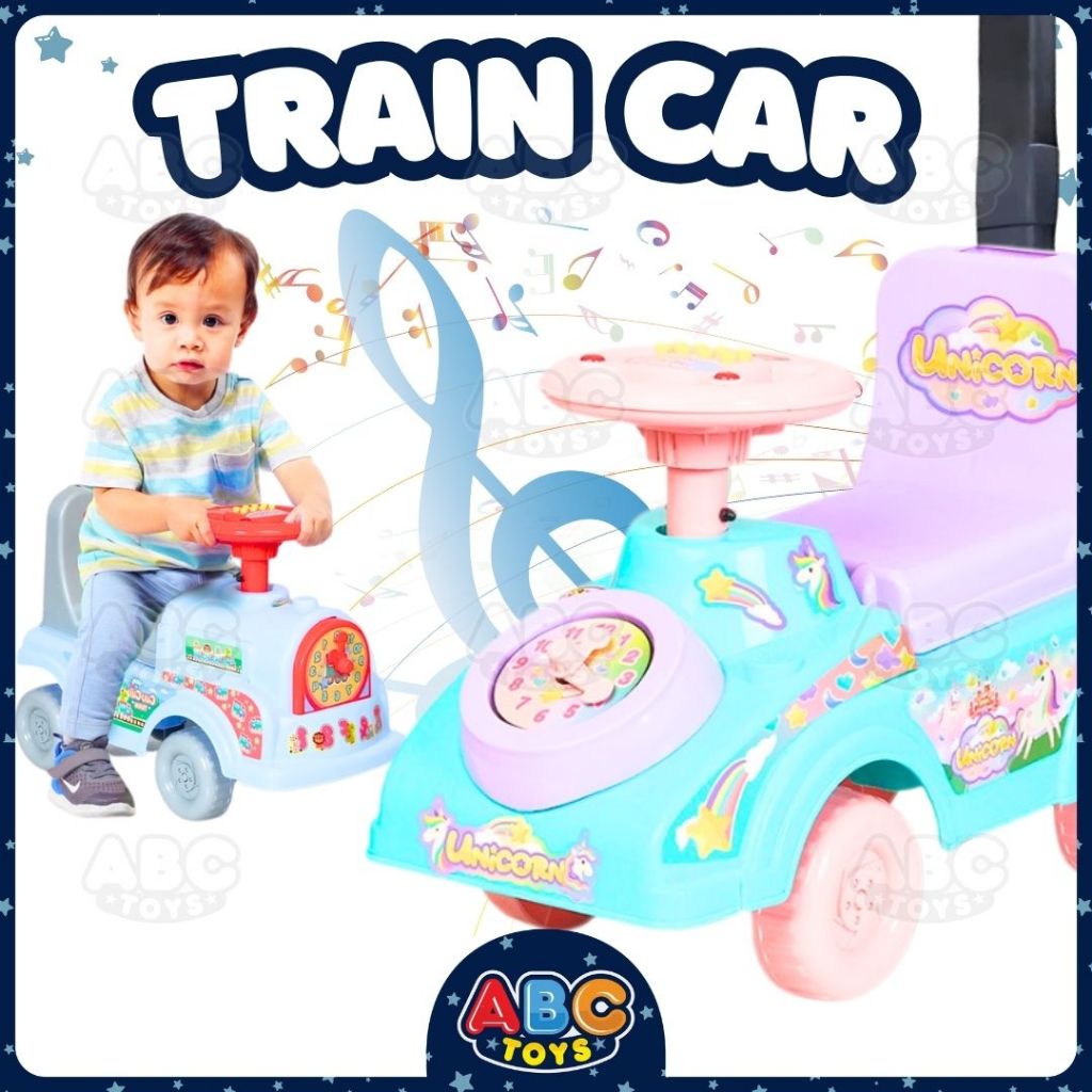Mobil Anak Bisa Dinaiki Bentuk Kereta Mobilan Dorong Train Car Ride On Toys