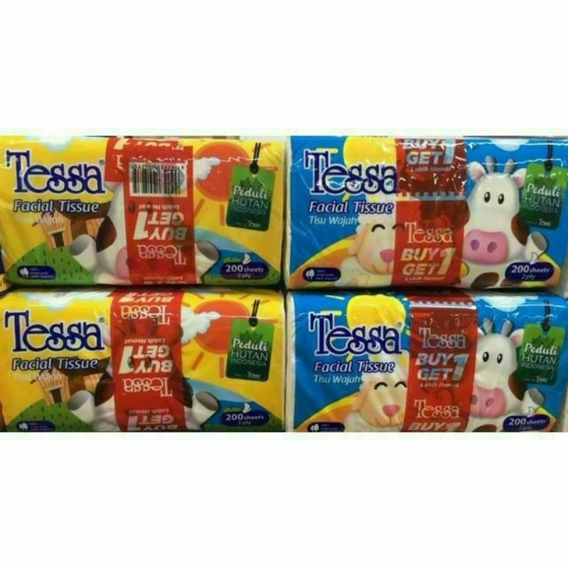 TISU TESSA BANDED 200 SHEETS