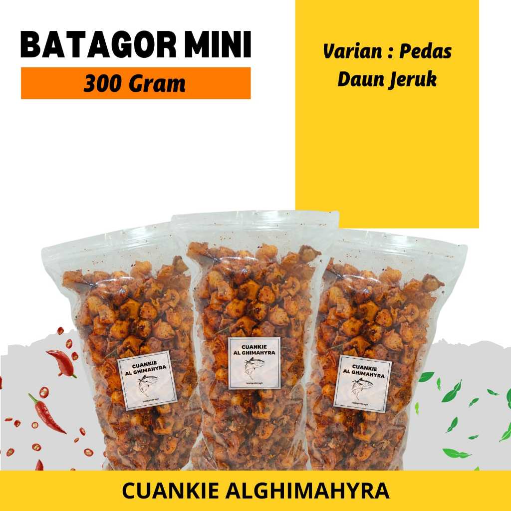 

Batagor Mini Kering 300Gram Pedas Daun Jeruk