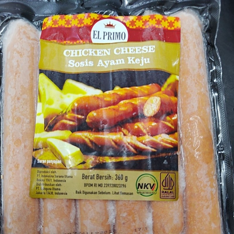 

EL PRIMO CHICKEN CHESE - SOSIS AYAM KEJU 360GR