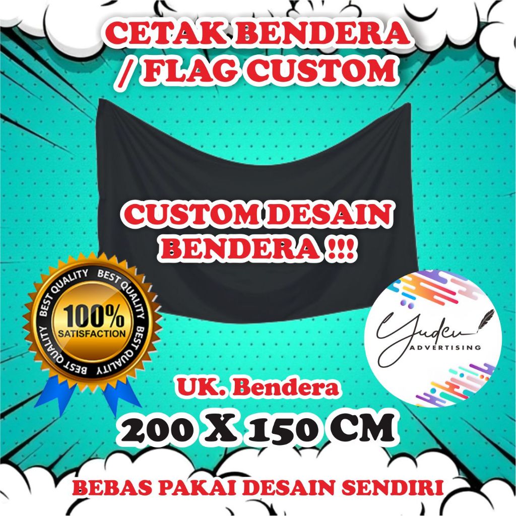 Bendera Custom Uk. 200x150 CM