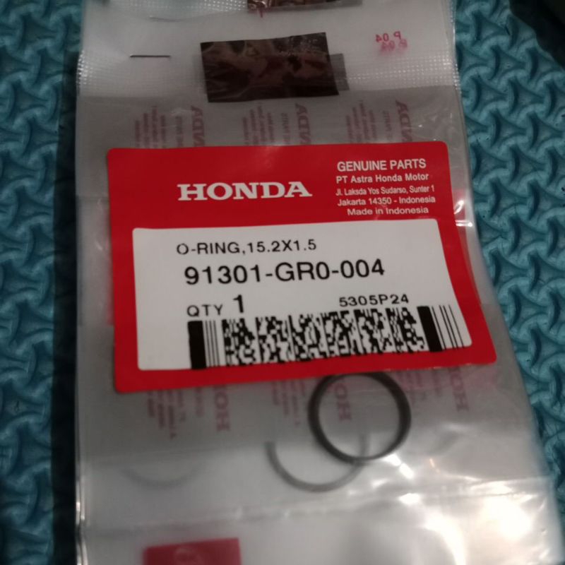 AHM 91301-GR0-004 Oring Baut bantalan lidah tensioner Beat,Vario110,Scoopy,Spacy