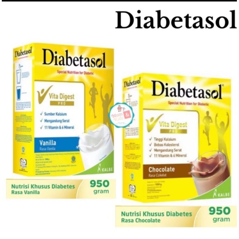 

DIABETASOL VANILA COKLAT 950GR/ DIABETASOL JUMBO 950 Gr