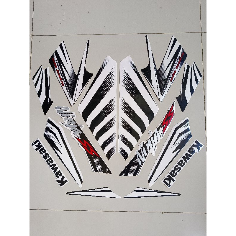 striker stiker ninja ss 2013 zebra putih hitam