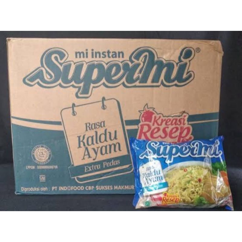 

supermie rasa kaldu ayam