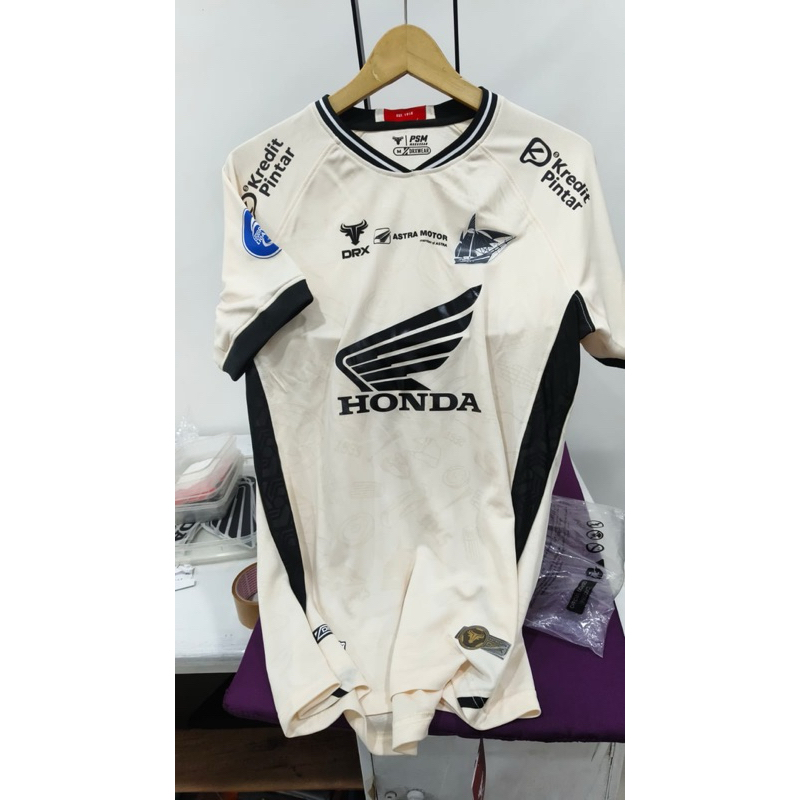 Jersey PSM Makassar Away Original + Nameset + Patch BRI