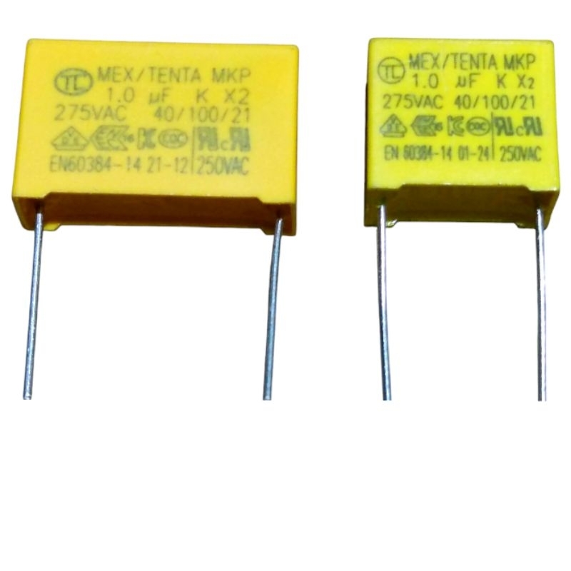 CAPACITOR MKP 1UF 275V / KAPASITOR 105 275 VOLT / 1UF 275Volt / 105K 275 V