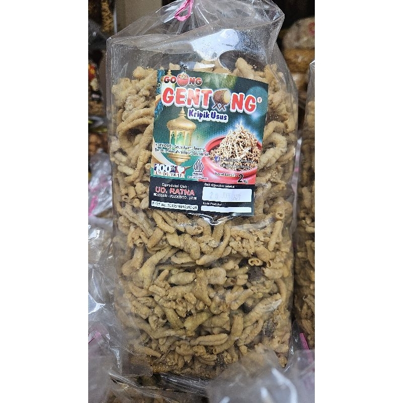 

kripik usus gentong 2kg / kripsus / kripik usus /gentong edisi lebaran/exp bulan juni 2025