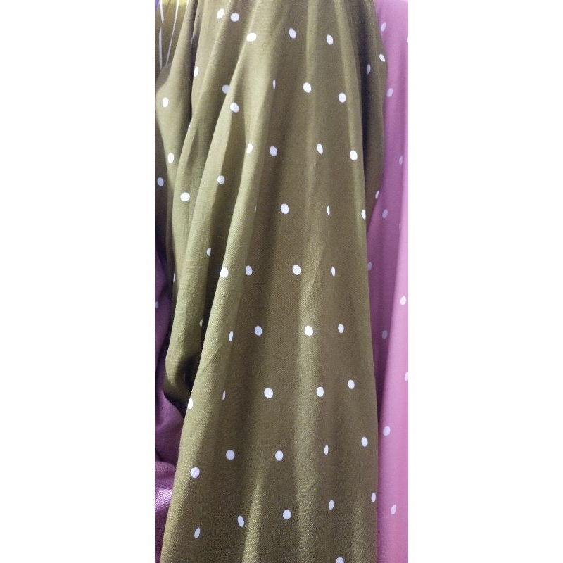 rayon motif polkadot
