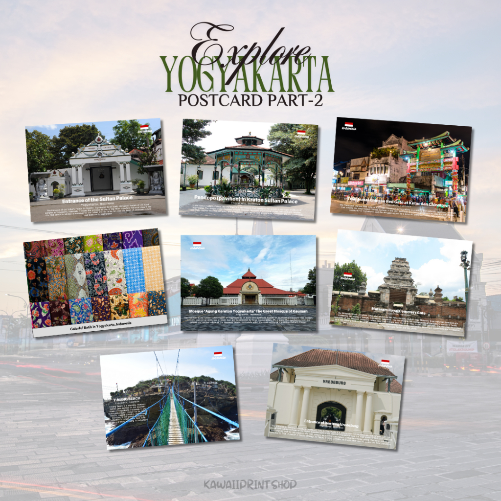 

Yogyakarta Tourism Postcard | Kartu Pos Jogja Yogja Wisata Turis | Kartu Pos Monumen Tugu Makam Bersejarah | Kartu Pos Yogyakarta Part 2 Postcrossing