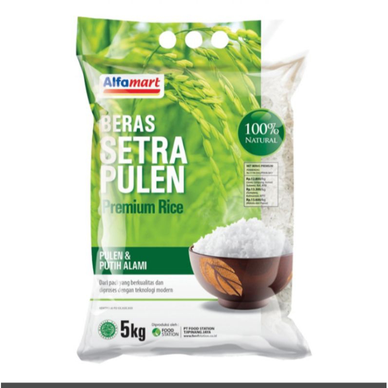 

Beras Setra Pulen Premium Alfamart 5kg