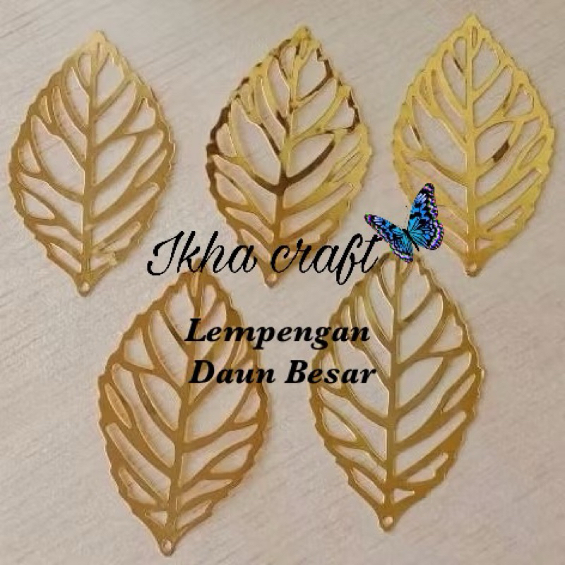 Lempengan Daun Besar Emas Per Lusin