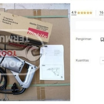 

MESIN BOR BESI 13 mm MAKITA 6301 BOR TANGAN MAKITA LISTRIK MAKASSAR