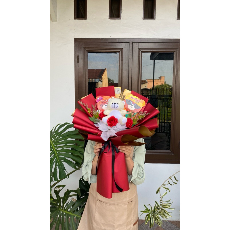 Buket Tedy Special Valentine| buket valentine medan| buket medan |kado valentine medan