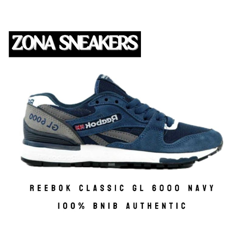 Sepatu Reebok Classic Gl 6000 Navy