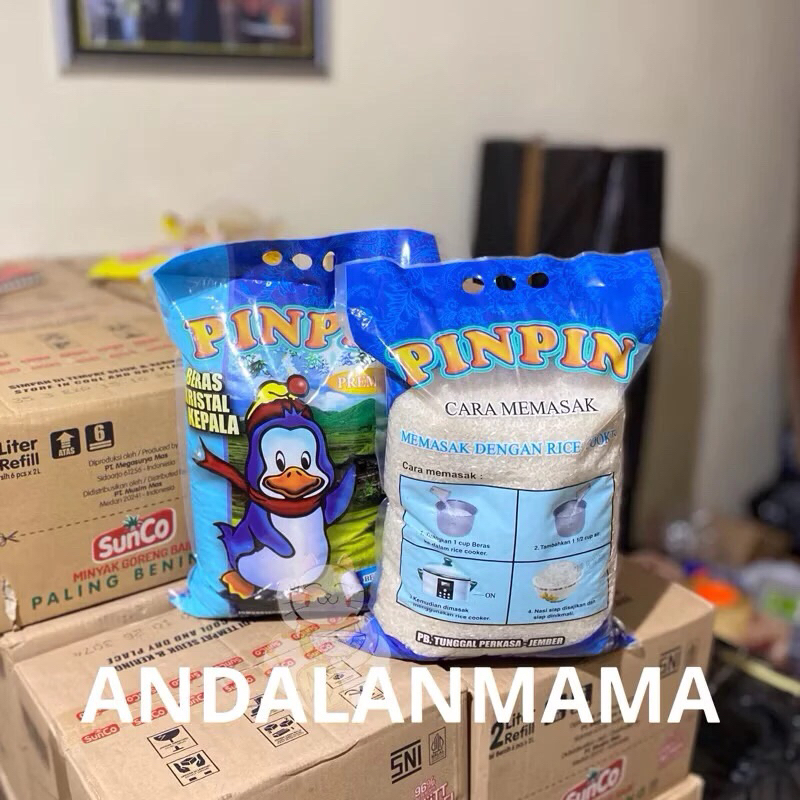 

BERAS PREMIUM PIN-PIN KEMASAN 5KG X 2 )