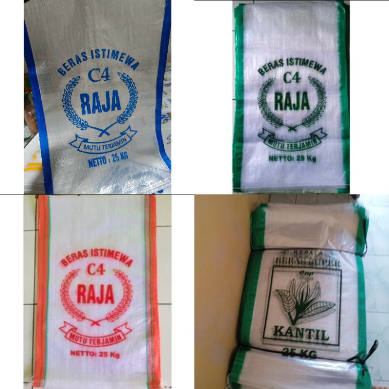 Karung Beras Sablon 25kg ( Isi 50Lembar)