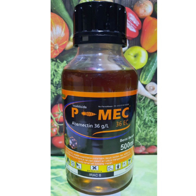 P-MEC 36 EC 500ML Abamectin Murni Bening Insektisida sistemik racun kontak dan lambung untuk mengend