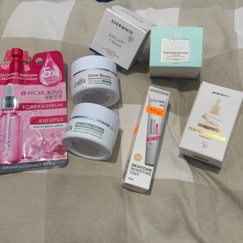 NEW Bundling Rojukiss Korean Serum & Everwhite Axillary Cream & True Glow Beauty Good Aura Brighteni